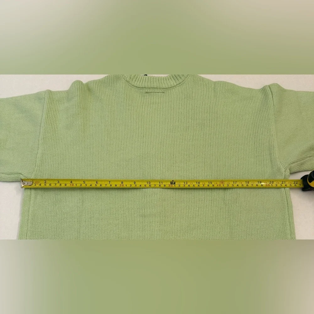 Sanrio Keroppi Light Green Embroidered Skimmer Cardigan Sweater - Picture 7 of 10